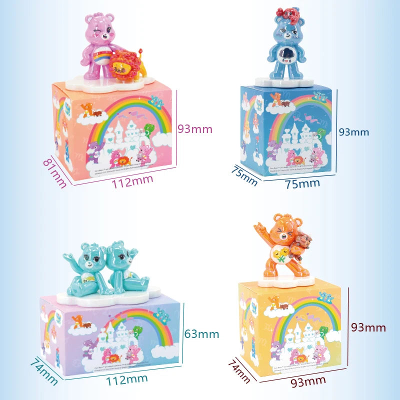 Care Bears 12 Zodiac Blind Box Figure Cartoon Bear Mystery Toy Collectible Figurine Desktop Decor Ornament Gift for Kids Fans