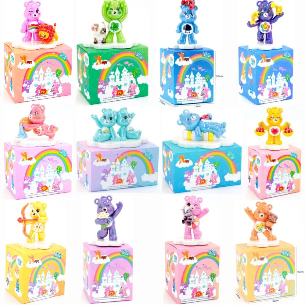 Care Bears 12 Zodiac Blind Box Figure Cartoon Bear Mystery Toy Collectible Figurine Desktop Decor Ornament Gift for Kids Fans