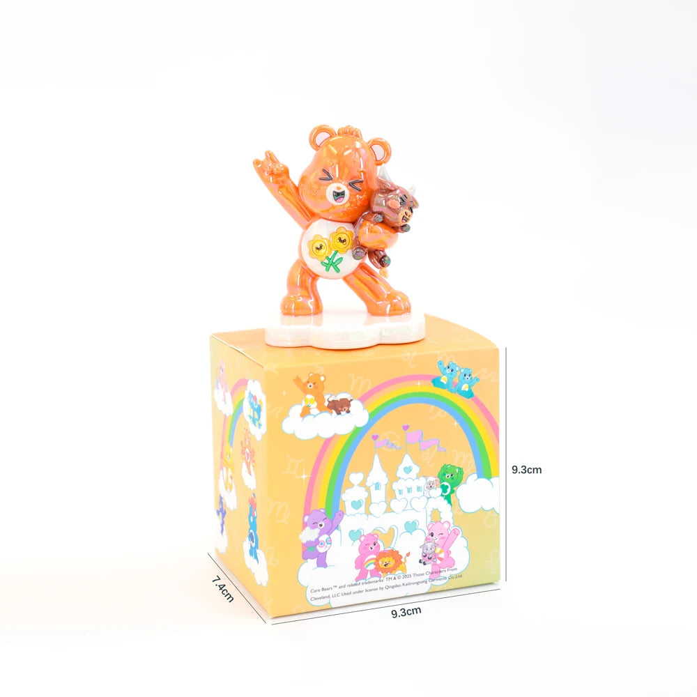 Care Bears 12 Zodiac Blind Box Figure Cartoon Bear Mystery Toy Collectible Figurine Desktop Decor Ornament Gift for Kids Fans